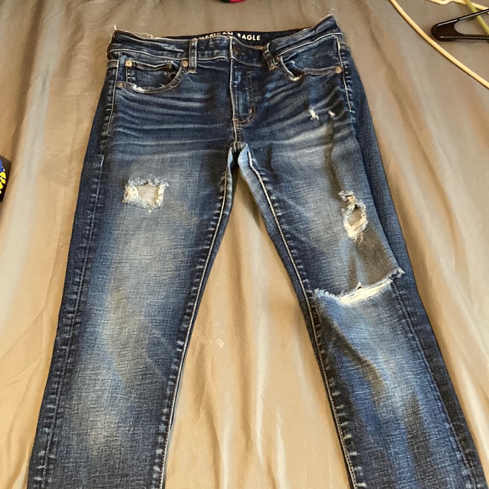 American Eagle ripped jeans
